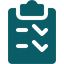 Checklist icon teal